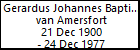 Gerardus Johannes Baptista van Amersfort