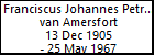 Franciscus Johannes Petrus van Amersfort