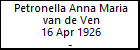 Petronella Anna Maria van de Ven