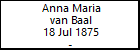 Anna Maria van Baal