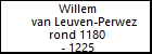 Willem van Leuven-Perwez