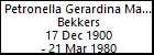Petronella Gerardina Maria Bekkers