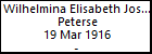 Wilhelmina Elisabeth Josephina Peterse