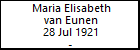 Maria Elisabeth van Eunen