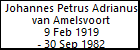 Johannes Petrus Adrianus van Amelsvoort