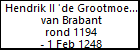 Hendrik II 'de Grootmoedige' van Brabant