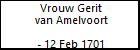 Vrouw Gerit van Amelvoort