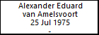 Alexander Eduard van Amelsvoort