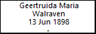 Geertruida Maria Walraven