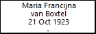 Maria Francijna van Boxtel