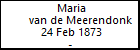 Maria van de Meerendonk