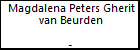 Magdalena Peters Gherit van Beurden