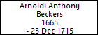 Arnoldi Anthonij Beckers