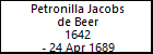 Petronilla Jacobs de Beer