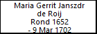 Maria Gerrit Janszdr de Roij