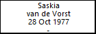 Saskia van de Vorst