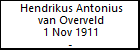 Hendrikus Antonius van Overveld