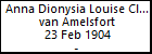 Anna Dionysia Louise Clothilde van Amelsfort