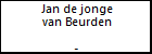 Jan de jonge van Beurden