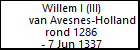 Willem I (III) van Avesnes-Holland