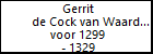 Gerrit de Cock van Waardenburg