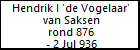 Hendrik I 'de Vogelaar' van Saksen