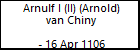 Arnulf I (II) (Arnold) van Chiny