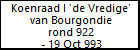 Koenraad I 'de Vredige' van Bourgondie