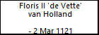 Floris II 'de Vette' van Holland