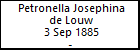 Petronella Josephina de Louw
