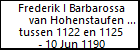 Frederik I Barbarossa van Hohenstaufen (Zwaben)