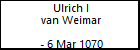 Ulrich I van Weimar