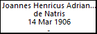 Joannes Henricus Adrianus de Natris