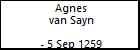 Agnes van Sayn