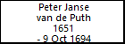 Peter Janse van de Puth