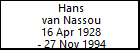 Hans van Nassou