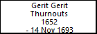 Gerit Gerit Thurnouts