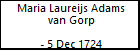Maria Laureijs Adams van Gorp