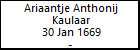 Ariaantje Anthonij Kaulaar