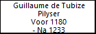 Guillaume de Tubize Pilyser