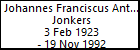 Johannes Franciscus Antonius Jonkers