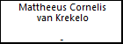 Mattheeus Cornelis van Krekelo