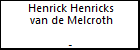 Henrick Henricks van de Melcroth