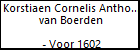 Korstiaen Cornelis Anthonis van Boerden