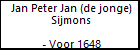 Jan Peter Jan (de jonge) Sijmons