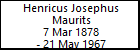 Henricus Josephus Maurits