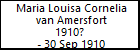 Maria Louisa Cornelia van Amersfort