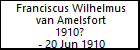 Franciscus Wilhelmus van Amelsfort