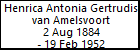 Henrica Antonia Gertrudis van Amelsvoort