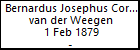 Bernardus Josephus Cornelius van der Weegen